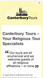 Mobile Screenshot of canterburytours.net